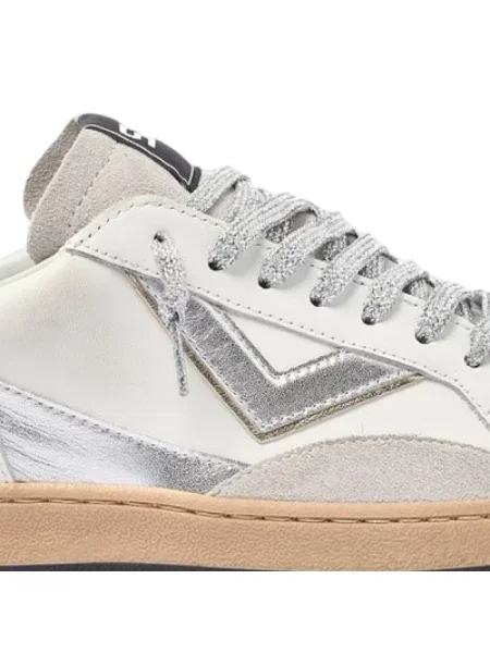 Sneakersy 4b12 skórzane białe