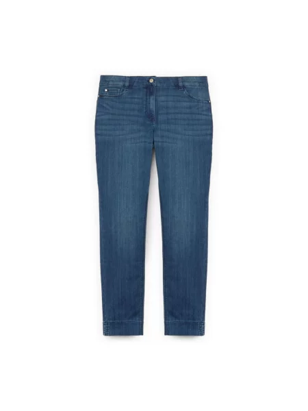 Skinny jeansy skinny Fiorella Rubino niebieskie