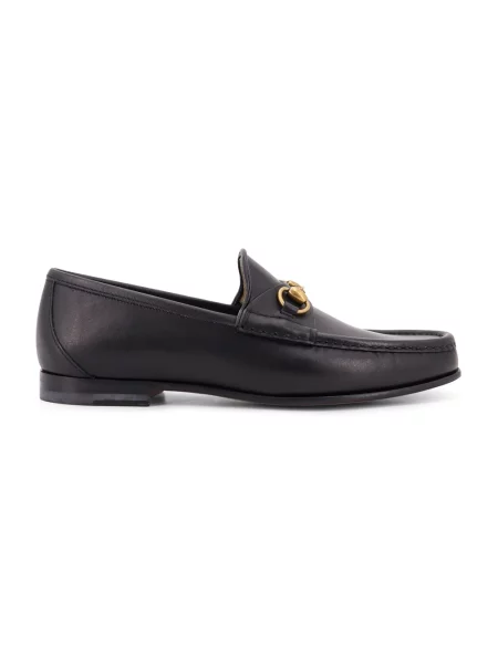 Półbuty Gucci skórzane czarne