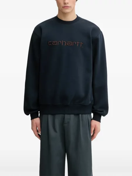 Hanorac Carhartt Wip cu broderie albastru