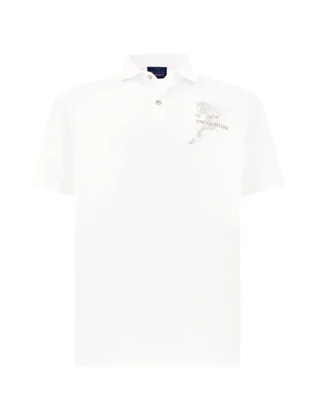 Polo Paul & Shark alb