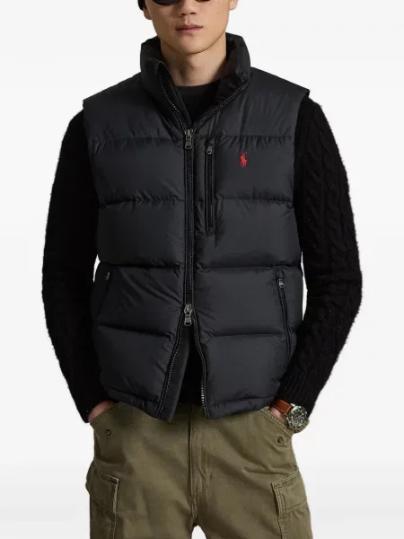 Satenske rukavice Polo Ralph Lauren s vezom s vezicama smeđa
