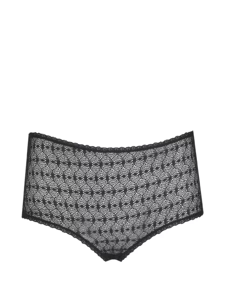 Pantaloni culottes Laura Urbinati din dantelă negru