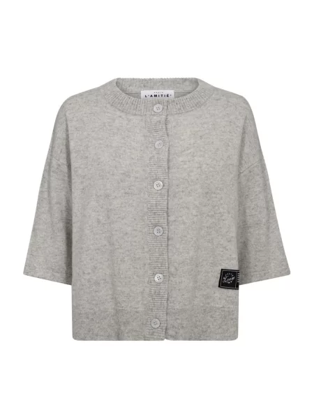 Kardigan Haute L'amitié wełniany szary