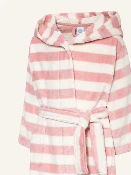 Sanetta Szlafrok Z Kapturem rosa biały