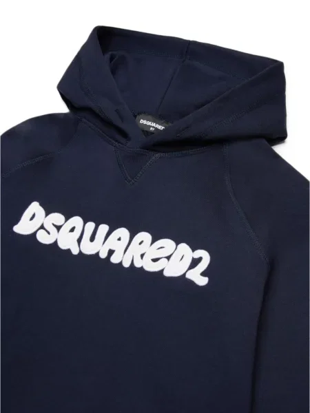 Bluza z kapturem dziecięca Dsquared2 niebieska