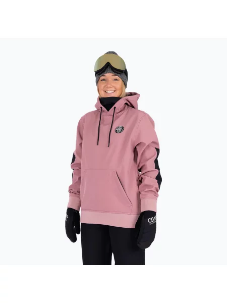 Кофта сноубордична Colourwear Est Hood dk rose рожевий