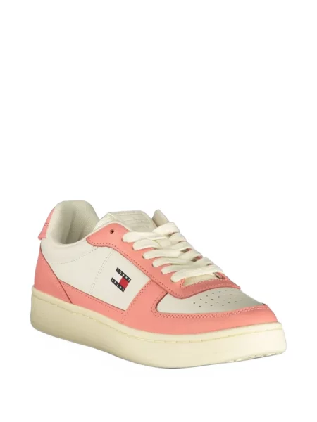 Sneakerși Tommy Hilfiger cu autograf alb