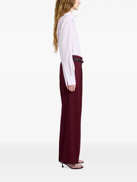 Pantaloni Proenza Schouler de lână roșu