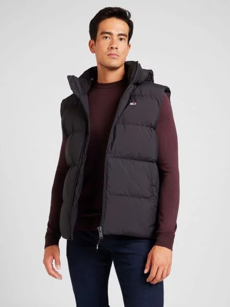 Tommy Jeans Vestă ESSENTIAL' negru