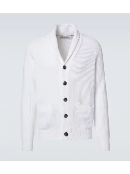 Kardigan Brunello Cucinelli biały