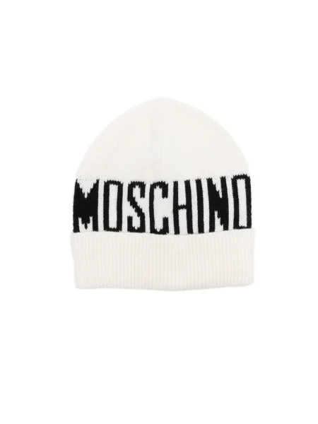 Czapka dziecięca Moschino biała