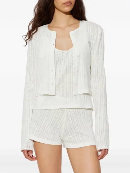 Cardigan Munthe tricotate alb