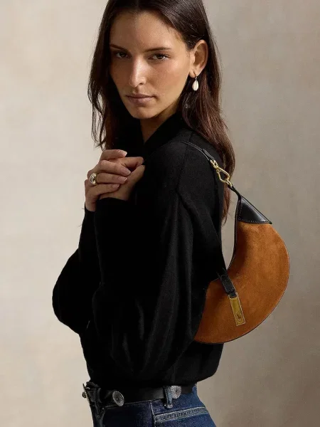 Polo Ralph Lauren сумочка hobo шкіряна
