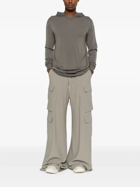 Hanorac cu glugă Rick Owens tricotate gri