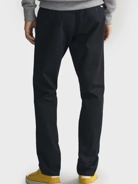 Чиносы Gant из твилла черные