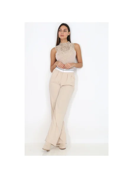 Pantaloni La Modeuse bej