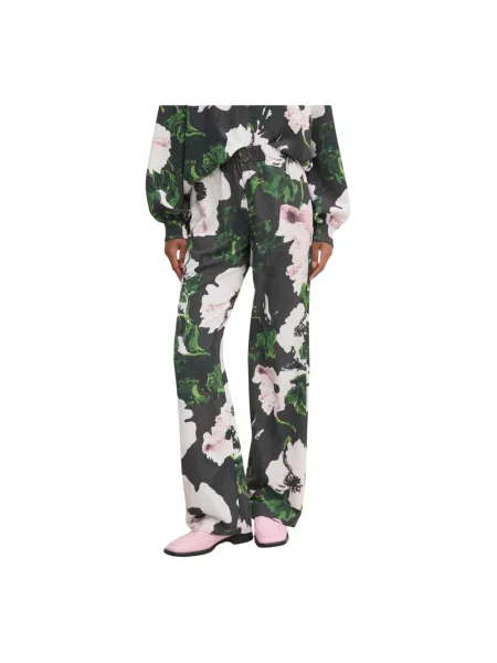 Stine Goya spodnie szerokie high waist szary