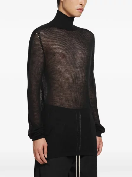 Pulover Rick Owens din cașmir negru