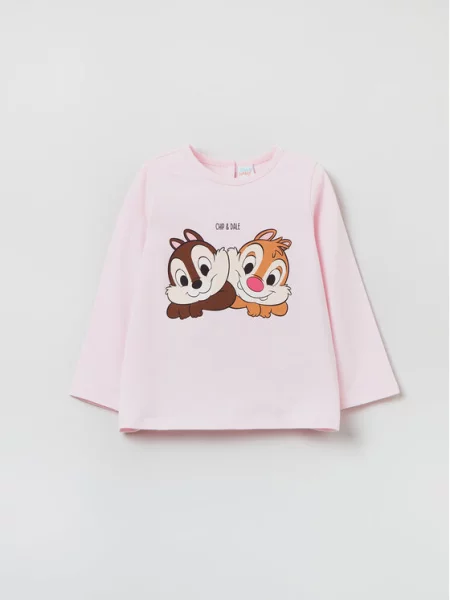 OVS Blúz Chip & Dale rózsaszín