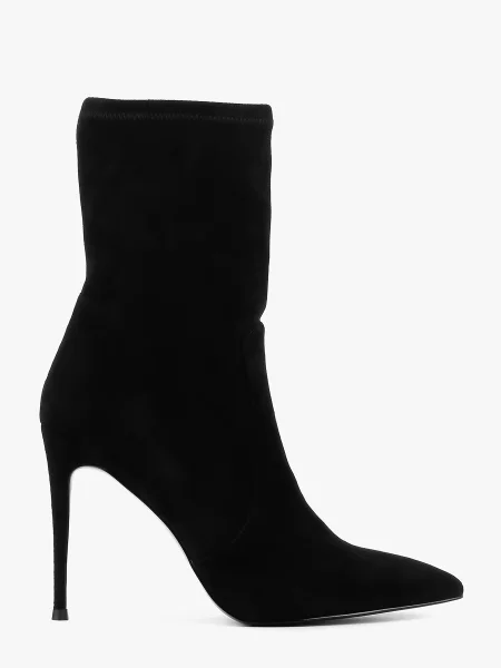 Замшевые ботильоны Leberdes черные