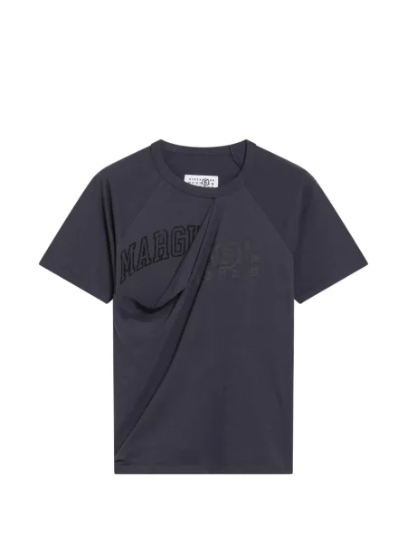 Tricou Mm6 Maison Margiela cu imagine drapate albastru