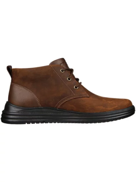 Botki Skechers brązowe
