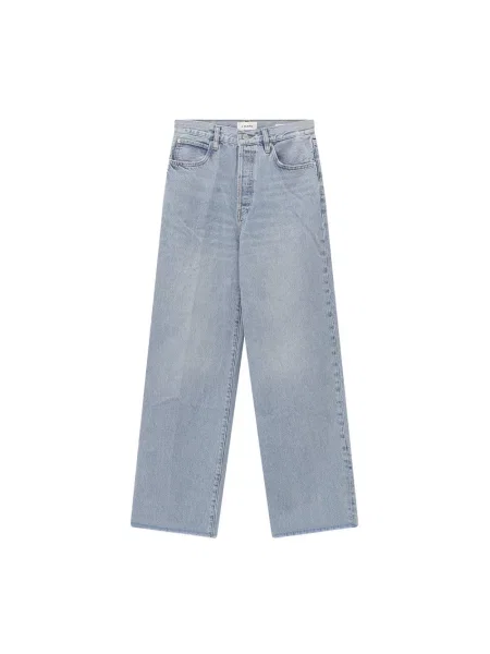 Jeansy straight leg Frame niebieskie