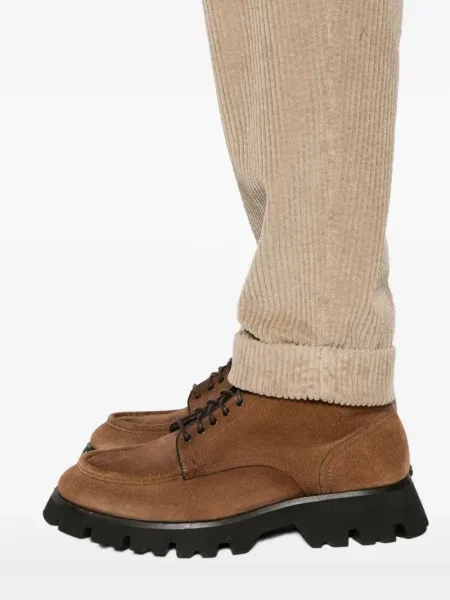 Pantaloni Berwich de catifea cord plisate