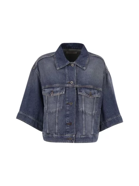 Kurtka jeansowa Weekend Max Mara niebieska