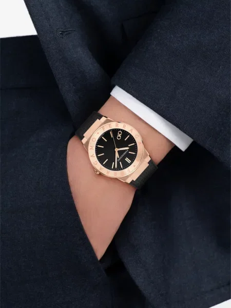 Ceas Ferragamo cu autograf negru
