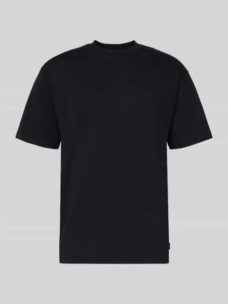 T-shirt o kroju regular fit z czystej bawełny model ‘Baine’ Woodbird czarna
