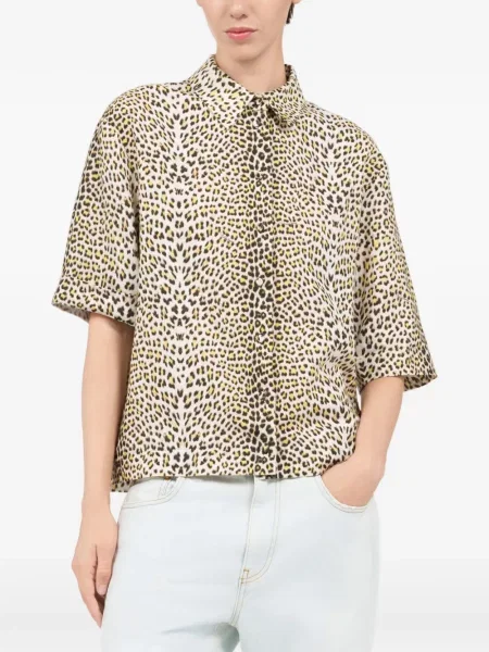 Scurt cămașă Roberto Cavalli cu imagine cu model leopard