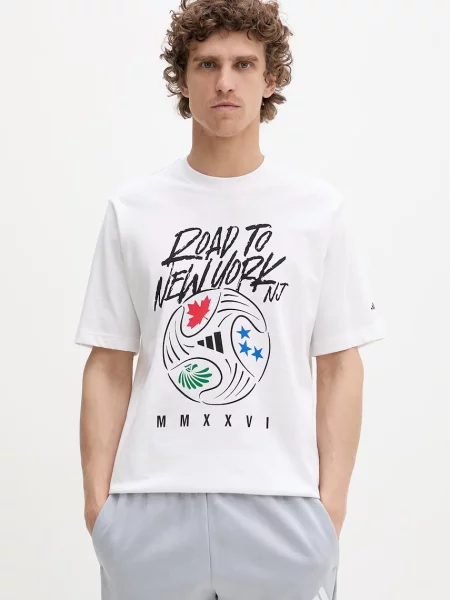 Adidas majica za muškarce od pamuka bijela