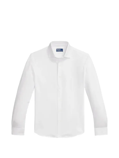 Prugasta lanena šilterica Polo Ralph Lauren bijela