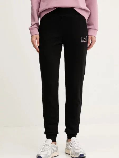Emporio Armani pantaloni de trening cu imprimeu negru