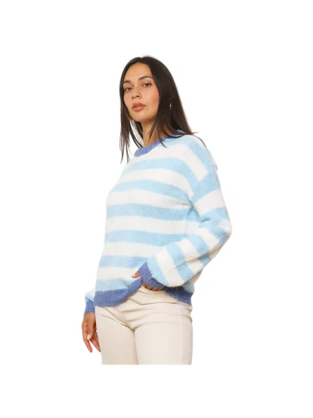 Pulover La Modeuse albastru
