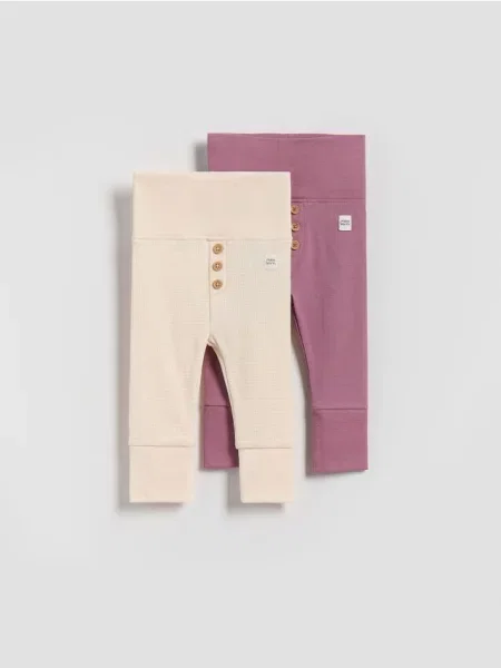 Reserved legginsy 2 pack jasnofioletowy
