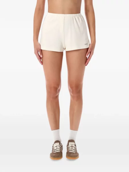 Pantaloni scurți Sporty & Rich tricotate cu autograf