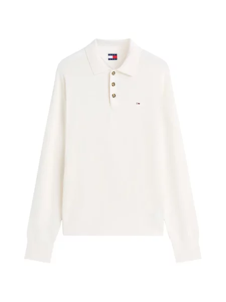 Lung tricou polo Tommy Hilfiger cu autograf