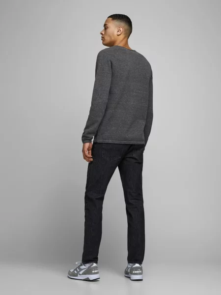 JACK & JONES Sveter JJEHill tmavosivá