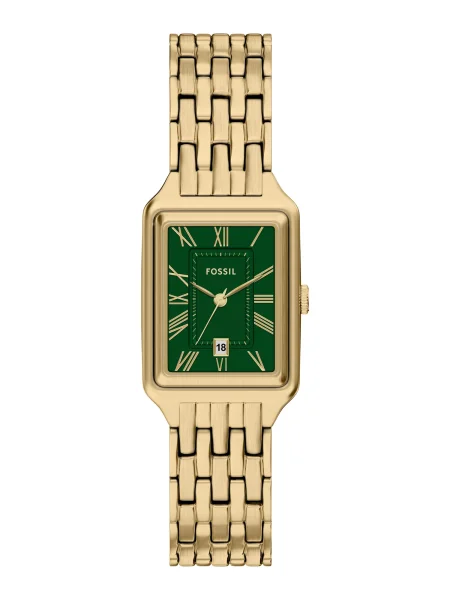 FOSSIL Ceas analogic RAQUEL / verde smarald auriu