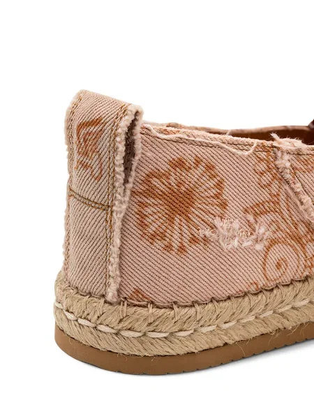 Espadrile Hogan cu model floral cu imagine portocaliu