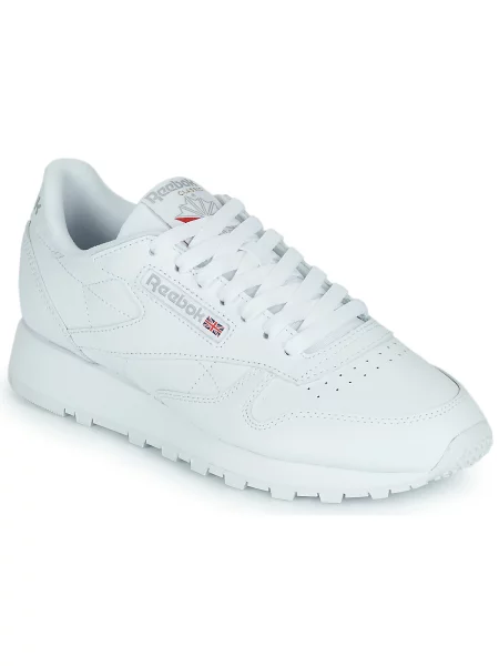 Usnjene superge Reebok Classic bela