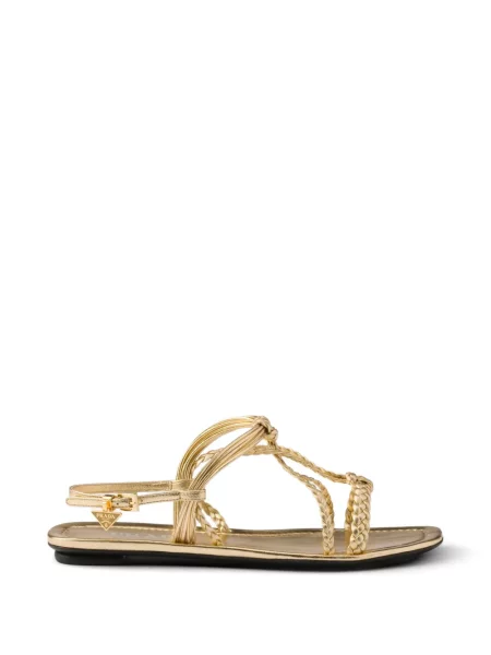 Sandale Prada din piele fără toc