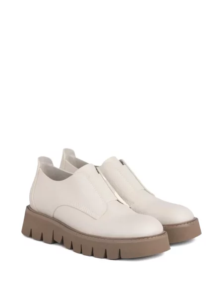 Pantofi loafer Pedro Garcia cu platformă alb