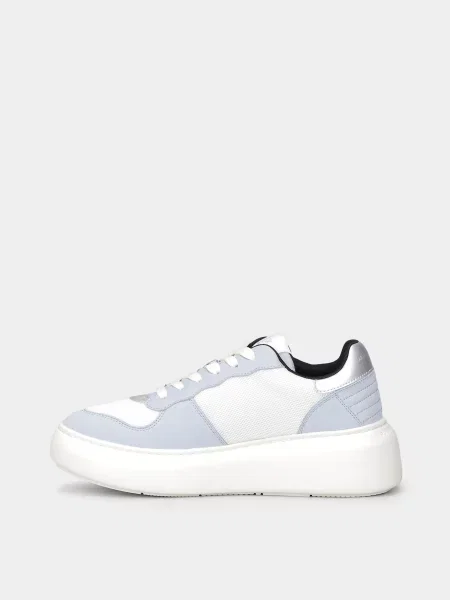 Кросівки Armani Exchange білий/синій поліестер/поліуретан білі