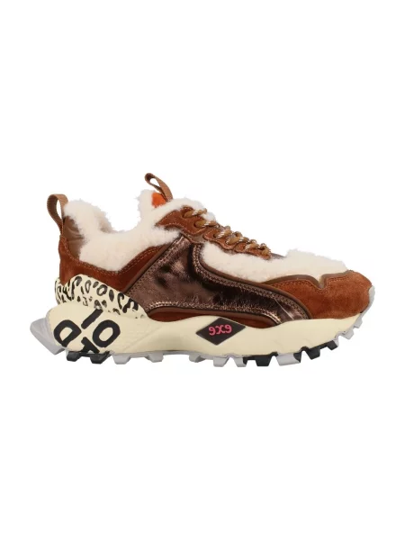 Tenisky Exé Shoes s kožušinou hnedá