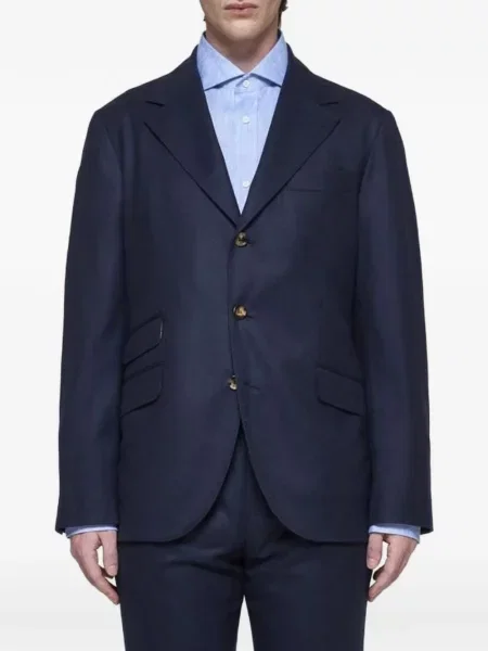 Costum Brunello Cucinelli de lână albastru