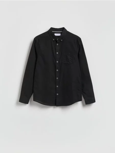 Reserved košeľa slim fit čierna